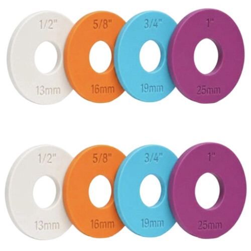 8pcs Adjustable Rolling Pin Guide Rings with Thickness Rings - Perfect Dough Thickness Guide(4 Sizes) 1