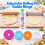 8pcs Adjustable Rolling Pin Guide Rings with Thickness Rings - Perfect Dough Thickness Guide(4 Sizes) 5