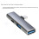 Type-C Male to USB3.0 Female Adapter, 5Gbps Transfer, Side Bend USB Expander Converter USB Extension Dock 3