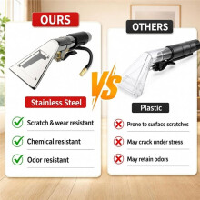 Upholstery Carpet Extractor Wand with Viewing Window for Mytee/,for Car Furniture Stain Cleaning,Adapter Heads