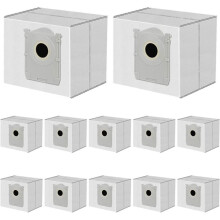 12 Pack T90 X11 Dust Bags for Deebot Robot Vacuum 3.5L Large Capacity Vacuum Bags Replacement for T90 Pro Omni