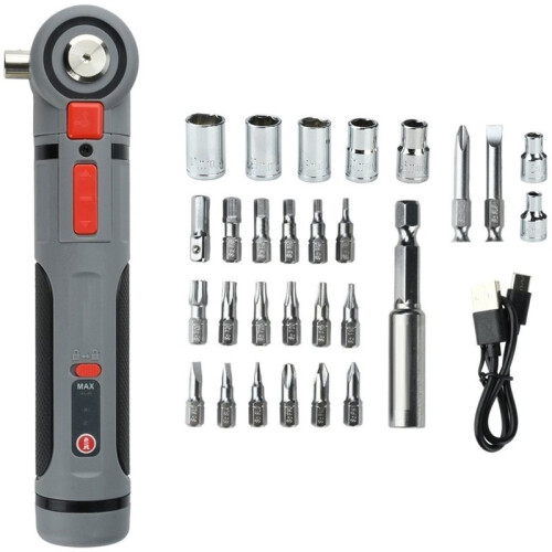5V Electrical Screwdriver Set 3 Gears Adjustable Torque  Cordless Screwdriver Tool Rechargeable Power Driver 1