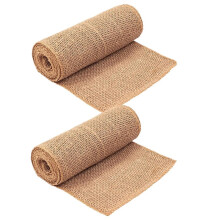 2 Rolls Burlap Tree Wrap - 7.8" X 9.8ft Frost & Sun Protection for Young Saplings, Outdoor Plants, and Garden Decor