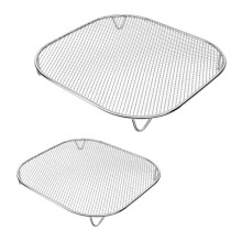 304 Roestvrijstalen Crisperbak voor , 2,5-6 Liter & 6 Kopjes, voor Heteluchtfrituren, Koelen en Dehydrateren