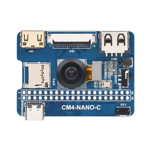 For Raspberry Pi CM4 Expansion Board Onboard 8MP Camera /USB 2.0/ -Compatible Interfaces CM4--C