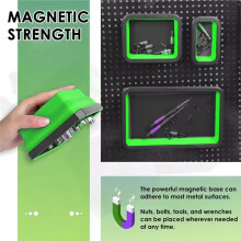 3-Piece Foldable Magnetic Screw Tray Silicone Tool Organizer for Mechanics, Plumbers Parts Holder & Storage Box