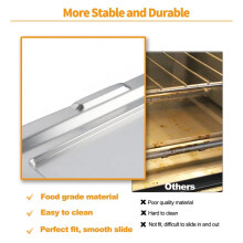 Vassoio Raccoglibriciole di Ricambio da 375x270 mm per Friggitrice Ad Aria e Forno Tostapane - Accessorio Vaschetta Raccogligocce per Piani Cucina