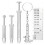 Piercing Bead Grabber Tool Kit, Flat  Pin Presser Internal Thread Stretching Set for Piercing Jewelry Replacement 1