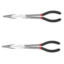 2-Teiliges Set Extra Langer, Robuster 11-Zoll-Industriezangen mit Spitzer Spitze für Arbeiten und Schwer Zugängliche Bereiche