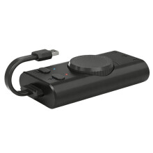 Treiberlose USB-Soundkarte mit ein-Klick-Stummschaltung/Mikrofon-Abschaltknopf, Multi-Schnittstelle für Headsets und USB-Soundkarten