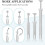 Piercing Bead Grabber Tool Kit, Flat  Pin Presser Internal Thread Stretching Set for Piercing Jewelry Replacement 2