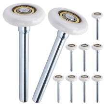10 Pack Garage Door Rollers Replacement, 2" Nylon Garage Rollers with 6200-Zz Dual Sealed Bearings, for Garage Doors