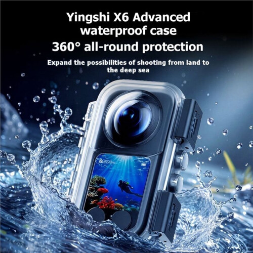 Waterproof Case for  X6 Action Camera 45M Waterproof Dive Housing Underwater Protective Shell Scuba Diving Case 2