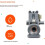 For  AMS2 Pro Upgraded Feeding Unit First Stage Feeder Nozzle Assembly Maintenance Kit 3D Printer Parts 6