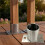 Stainless Post Base Brackets, Steel Heavy Duty Post Base Support with Bolt, Column Base Bracket Kit (Dia 1 in H 1.2 in) 6