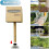 Stainless Post Base Brackets, Steel Heavy Duty Post Base Support with Bolt, Column Base Bracket Kit (Dia 1 in H 1.2 in) 5