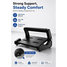 Foot Rest for Under Desk At Work with Leg Support Ergonomic, Adjustable Foot Stool, for Chair & Gaming Home