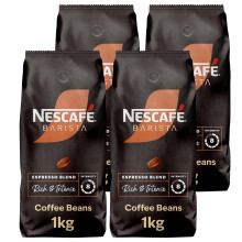 NESCAFÉ BARISTA Espresso Beans, Medium Roast 1kg (Pack of 4)