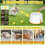 Automatic Dog Ball Launcher with 5 Balls 3 Adjustable Launch 6