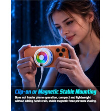 Magnetic Phone Cooler, 3 Cooling Levels USB-C, AI Temp Control, Quiet Operation & Digital Temperature Display