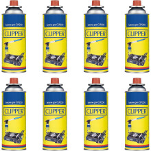 Clipper, conjunto de 8 cartuchos de gás universal de 400 ml, para estufas, fogões e maçaricos