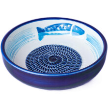 Prato ralador de cerâmica feito à mão, design decorativo, grande, utensílio de cozinha