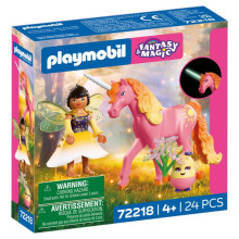 PLAYMOBIL Abenteuer 72218 Morgenrose Einhorn mit Fee