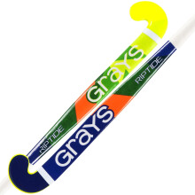 GRAYS Pau de Hóquei Riptide Ultrabow, Curva Direta, Amarelo e Azul, Tamanho 36.5