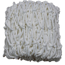 SHAARI rede de corda de nailon branco, resistente a rasgos, 10cm malha, 5x6m, para futebol e parques infantis