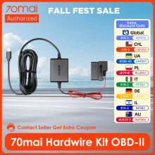 70mai Hardwire-Kit, OBD II Typ-C USB-C Schnittstelle, für 4K Dashcams A810, Omni X800, X200, A510, M500, M310