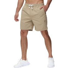 Herren Casual-Shorts Elastisch mit Taschen Beige Größe XL