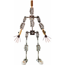 Kit de armadura para Stop Motion, esqueleto de personagem em metal, 12cm-18cm de altura, para animação