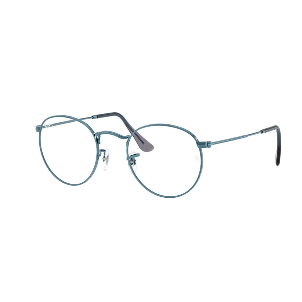 Ray-Ban RX 3447V Round Metal Glasses Blue Metal - Image 3