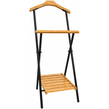 Perchero de madeira e metal, moderno, 92 cm x 45 cm x 42 cm, para quarto ou entrada