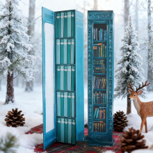 Aiwdeyi Calendário do Advento 2025, conjunto de 24 Mini Livros, Decoração de Natal para amantes de livros