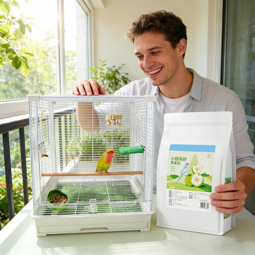 Sustrato para jaula de aves e pássaros, absorvente, com controlo de odores 1