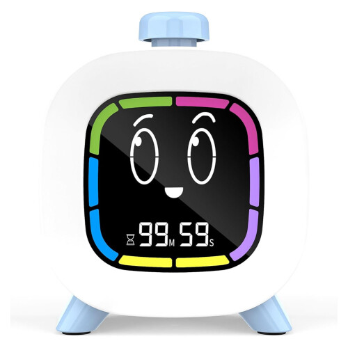Digital Visual Timer for Kids, 99-Minute Countdown, Rechargeable 4 Cute Emotion Faces,LED Backlit,  Management Tool 2