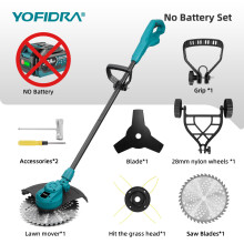 Makita grasmaaier, 10 inch, draadloos, borstelloos motor 6000W, opvouwbaar voor tuinonderhoud