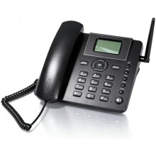 LICAEVEY Telefone de Escritório Sem Fios, Cartão SIM Dual, Antena Externa, Rádio FM e Despertador