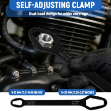5Pcs Universal Self-Adjusting Wrench Set, Double Ended Torx Wrench, High Carbon Steel Self-Tightening Tool