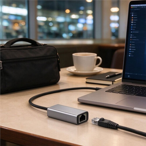 2500Mbps Ethernet Adapter USB 3.0 Type C to RJ45 Network Card USB Cable for Laptop A 2