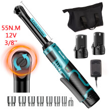 SEESII elektrische ratelband met lange hals, 3/8 inch, 21V, 55nm, draadloos voor nauwe ruimtes