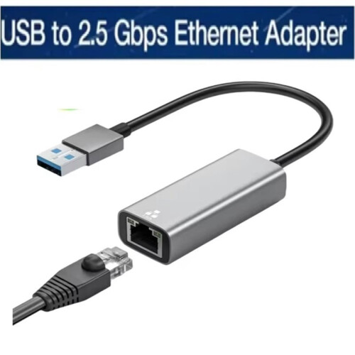 2500Mbps Ethernet Adapter USB 3.0 Type C to RJ45 Network Card USB Cable for Laptop B 1
