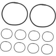 Conjunto de 10 anéis de borracha amortecedores para microfone, preto, 7,50 x 7,50 x 0,40 cm