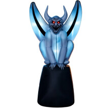 (1, 100V-240V EU) Halloween Inflatable Ghost Statue Model Decoration For Party Activities, Outdoor Garden Yard Decoration, Manufacturer's Ready