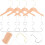 conjunto de 4 cabides de madeira maciça para roupa infantil, cor sortida 8