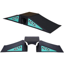 ACTA Rampa de Patinagem Infantil, Mini rampa para Trotinete Freestyle, BMX e Carros RC, Portátil