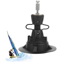 Base de mastro para windsurf, ajustável, rotação de 360 graus, PVC e aço inoxidável