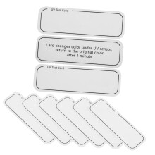 Cartões de teste UV, conjunto de 10 unidades, PVC branco, para proteção solar e cuidados com a pele