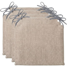 PIND conjunto de 4 almofadas quadradas para cadeiras 40x40, espuma firme, tecido efeito linho, para cozinha e escritório